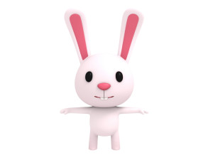 rigged rabbit 3D Модель