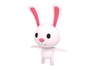 rigged rabbit 3D Модель