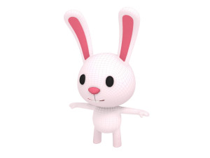 rigged rabbit 3D Модель