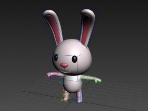 rigged rabbit 3D Модель