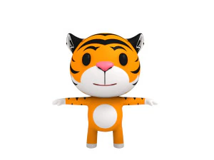 rigged tiger 3D Model