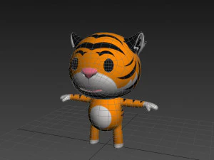 rigged tiger 3D Model
