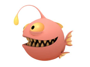 angler fish 3D Model