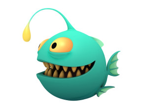 angler fish 3D Model