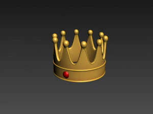 corona del re Modello 3D