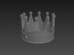 corona del re Modello 3D