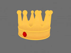 corona del re Modello 3D