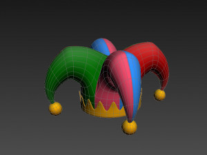 jester hat Modelo 3D