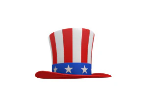 uncle sams hat 3D Model
