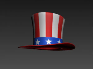 uncle sams hat 3D Model