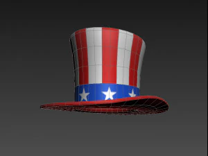 uncle sams hat 3D Model