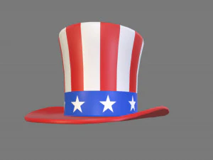 uncle sams hat 3D Model