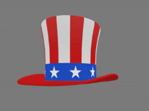 uncle sams hat 3D Model