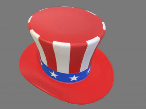 uncle sams hat 3D Model