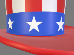 uncle sams hat 3D Model