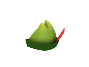 topi pemanah Model 3D