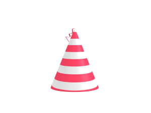 party hat Modelo 3D