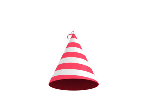 party hat Modelo 3D