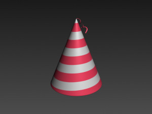 party hat Modelo 3D