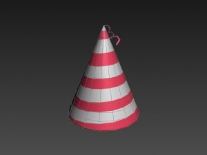party hat Modelo 3D