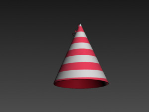 party hat Modelo 3D