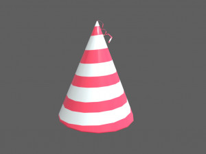 party hat Modelo 3D