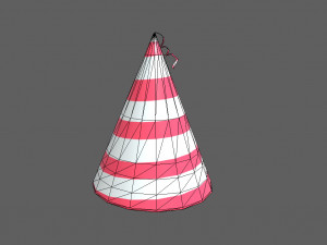 party hat Modelo 3D