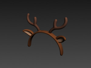 deer ear headband Modelo 3D