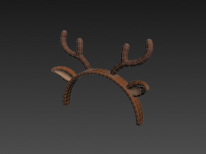 deer ear headband Modelo 3D