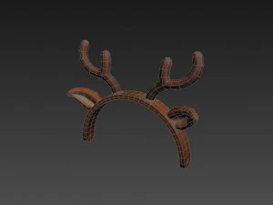 deer ear headband 3D Model