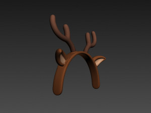 deer ear headband Modelo 3D