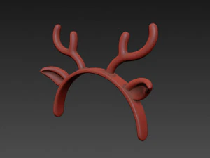 deer ear headband 3D Model
