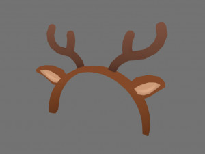 deer ear headband Modelo 3D