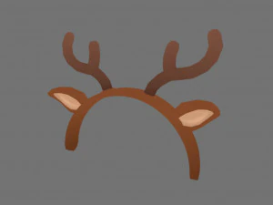 deer ear headband 3D Model