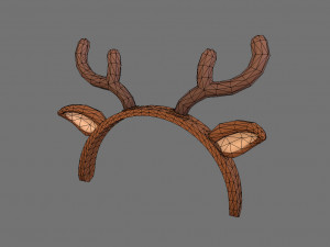 deer ear headband Modelo 3D