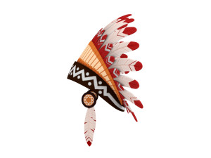 native american headdress 3Dモデル