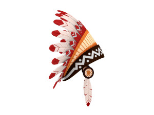 native american headdress 3Dモデル