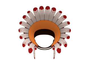 native american headdress 3D Model