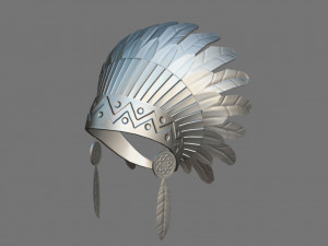 native american headdress 3Dモデル