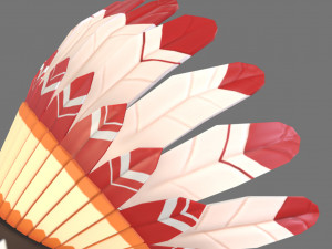 native american headdress 3Dモデル