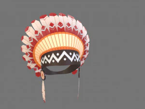 native american headdress 3D Model