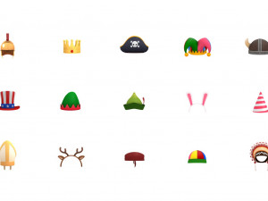 hats and helmet pack 2 3D Model
