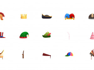 hats and helmet pack 2 3D Model