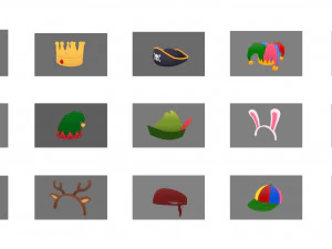 hats and helmet pack 2 3D Model