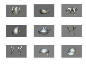 hats and helmet pack 2 3D Model