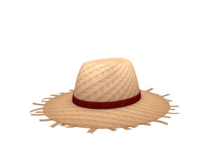 straw hat 3Dモデル