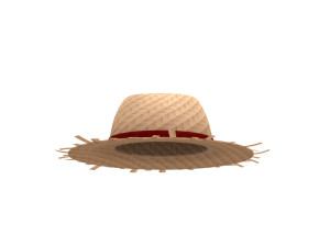 straw hat Modelo 3D