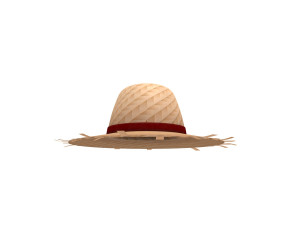 straw hat Modelo 3D
