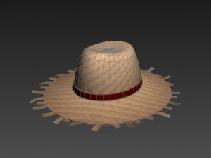 straw hat Modelo 3D