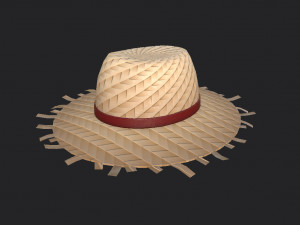 straw hat Modelo 3D